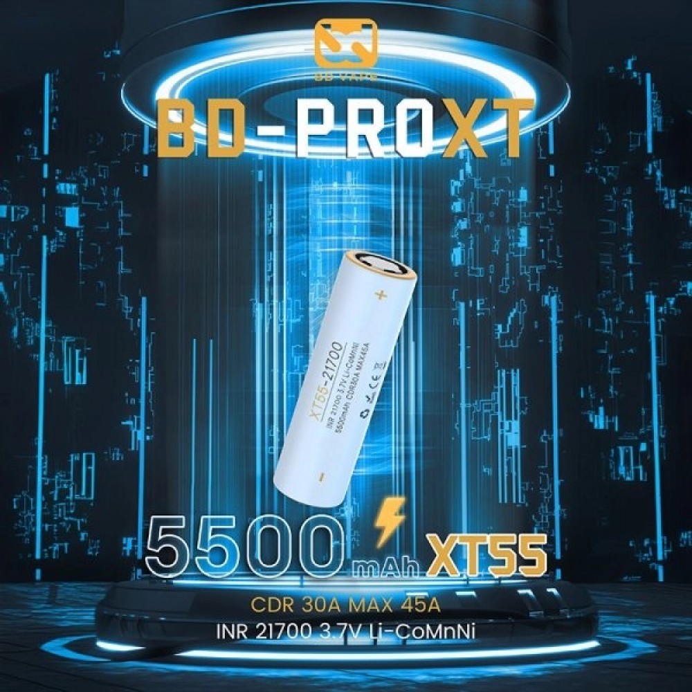 Μπαταρία BD Vape High-End BD-PRO XT55 21700 20.4Wh CDR30A MAX45A 5500mAh Αξεσουάρ