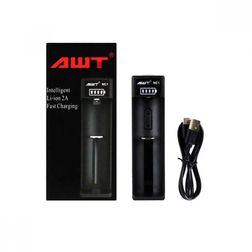AWT NC1 Type-C 2A Φορτιστής 1 Μπαταρίας Φορτιστές-USB Καλώδια