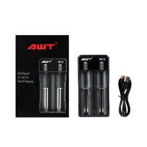 AWT NC2 Type-C 2A Φορτιστής 2 Μπαταριών  Φορτιστές-USB Καλώδια