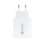 Αντάπτορας Πρίζας Τοίχου Λευκός USB 3 port 2,1A 5V Fast Charge 3.0 BK373 1