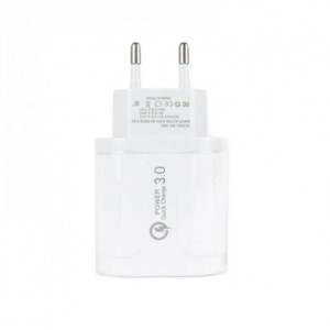Αντάπτορας Τοίχου USB 4 port 3,1A 5V Fast Charge BK385 White Φορτιστές-USB Καλώδια