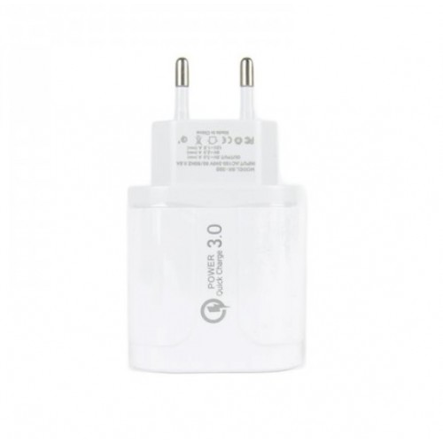 Αντάπτορας Τοίχου USB 4 port 3,1A 5V Fast Charge BK385 White