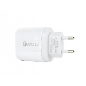 Αντάπτορας Τοίχου USB 4 port 3,1A 5V Fast Charge BK385 White Φορτιστές-USB Καλώδια