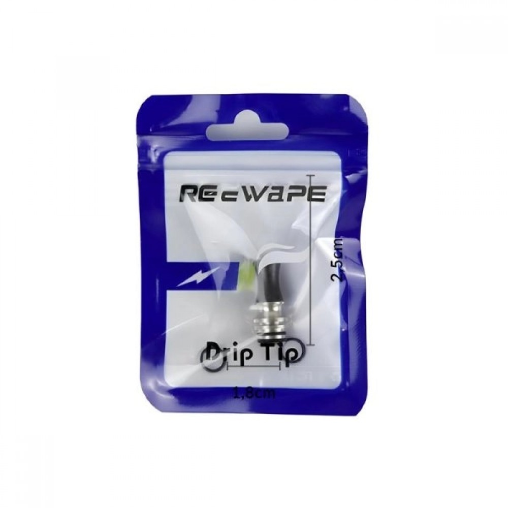 Reewape Drip tip 510 Concave RS337 Black Αξεσουάρ