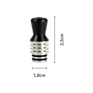 Reewape Drip tip 510 Straight Concave RS338 Black Αξεσουάρ