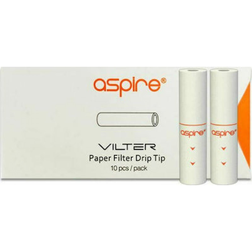 Aspire Vilter Paper Filters White 10τμχ  Αξεσουάρ