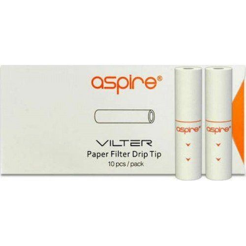 Aspire Vilter Paper Filters White 10τμχ 