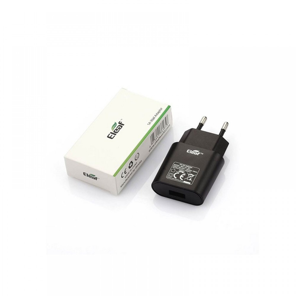 Eleaf Wall Adapter Usb 1A Αντάπτορας πρίζας τοίχου BEK QC 001Black Φορτιστές-USB Καλώδια