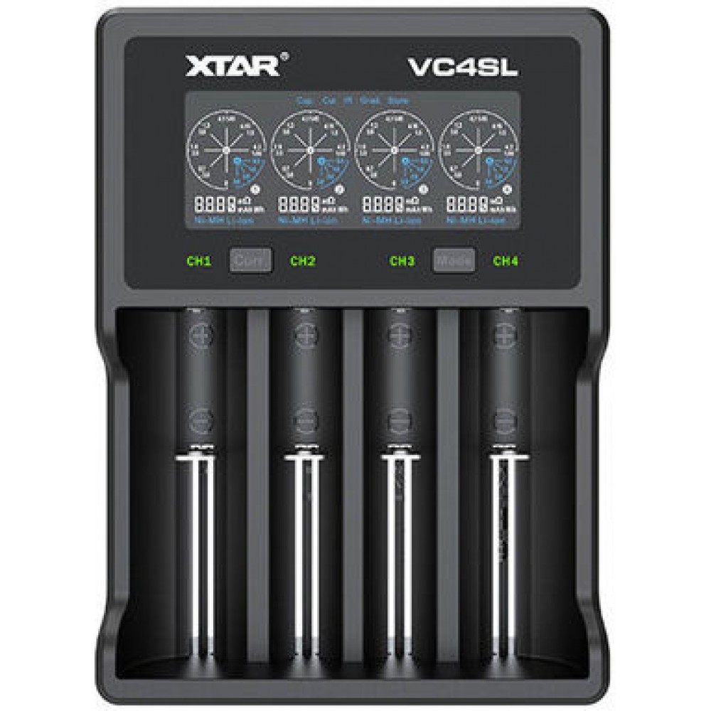 XTAR VC4SL USB Φορτιστής 4 Μπαταριών Φορτιστές-USB Καλώδια