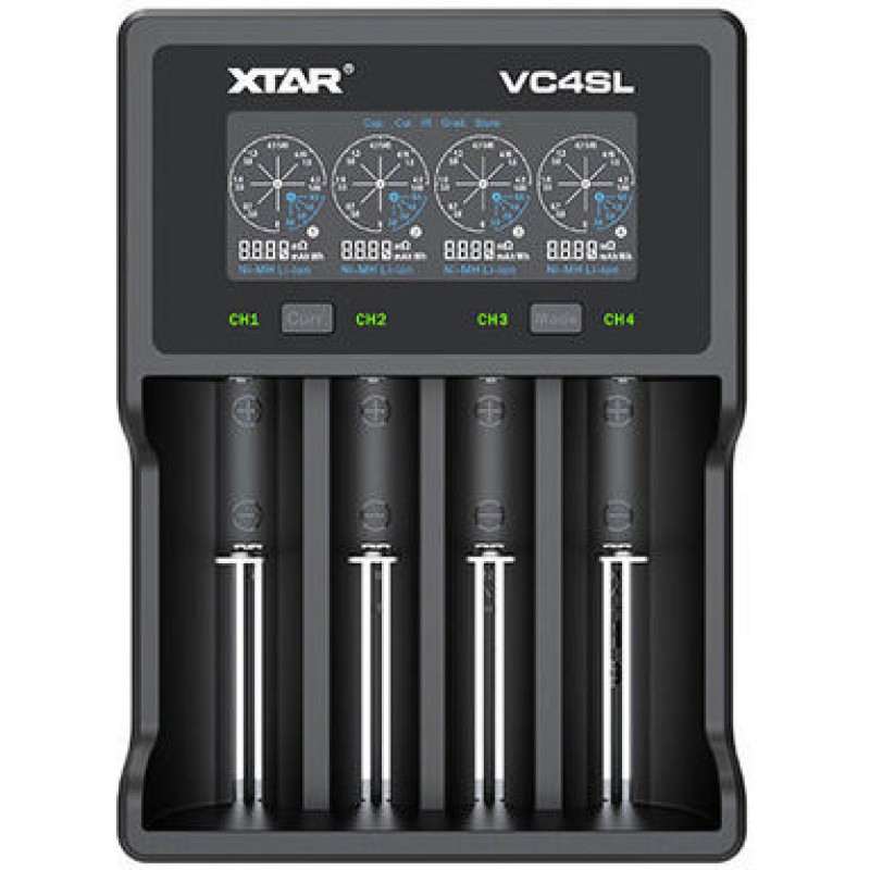 XTAR VC4SL USB Φορτιστής 4 Μπαταριών