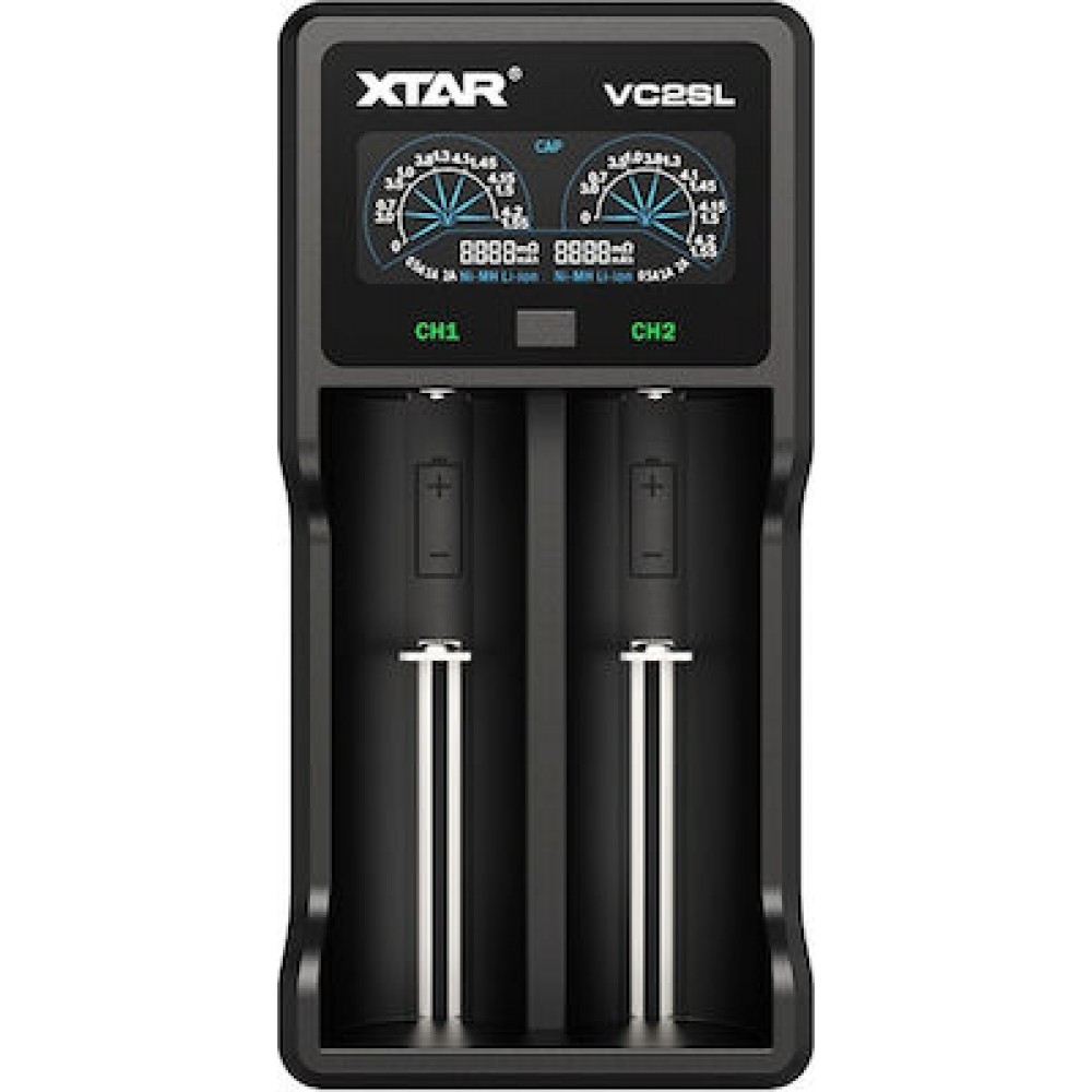 XTAR VC2SL USB Φορτιστής 2 Μπαταριών Φορτιστές-USB Καλώδια