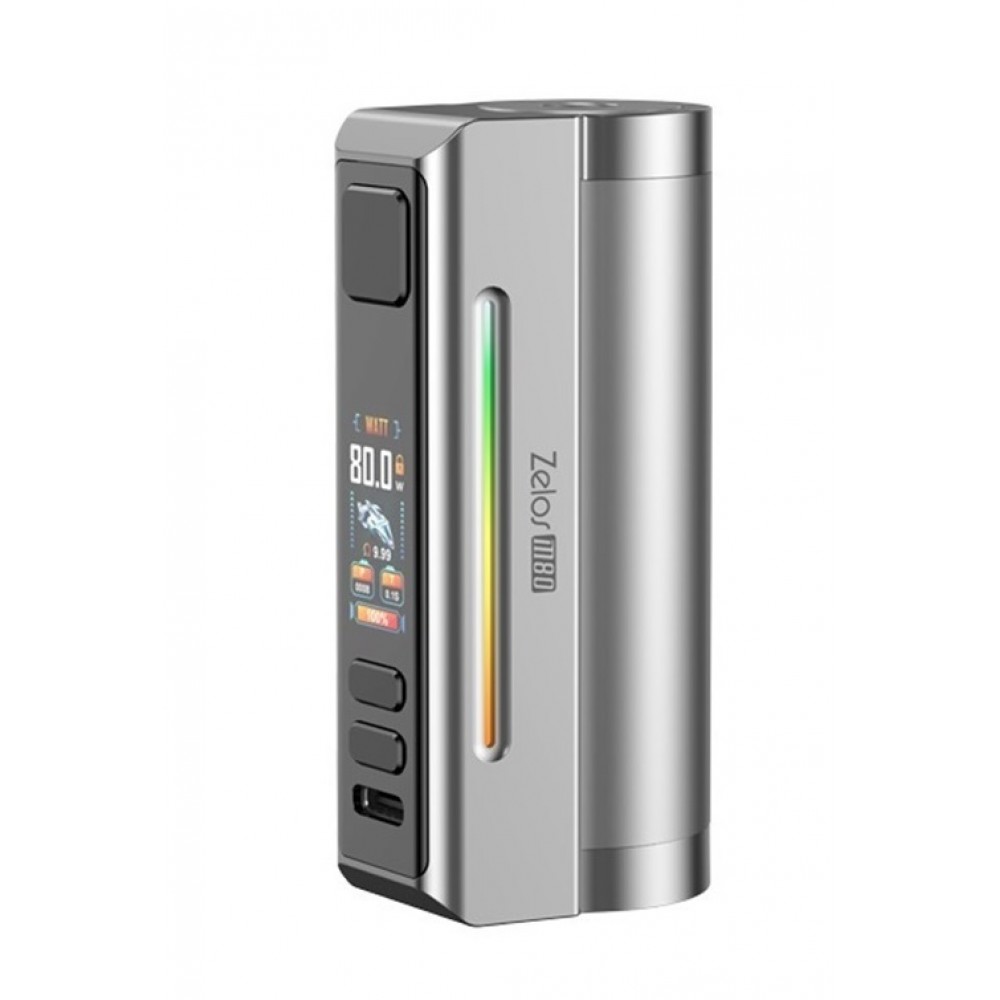 Aspire Zelos M80 Box Mod 2600mAh 80W Silver Ηλεκτρονικό Τσιγάρο