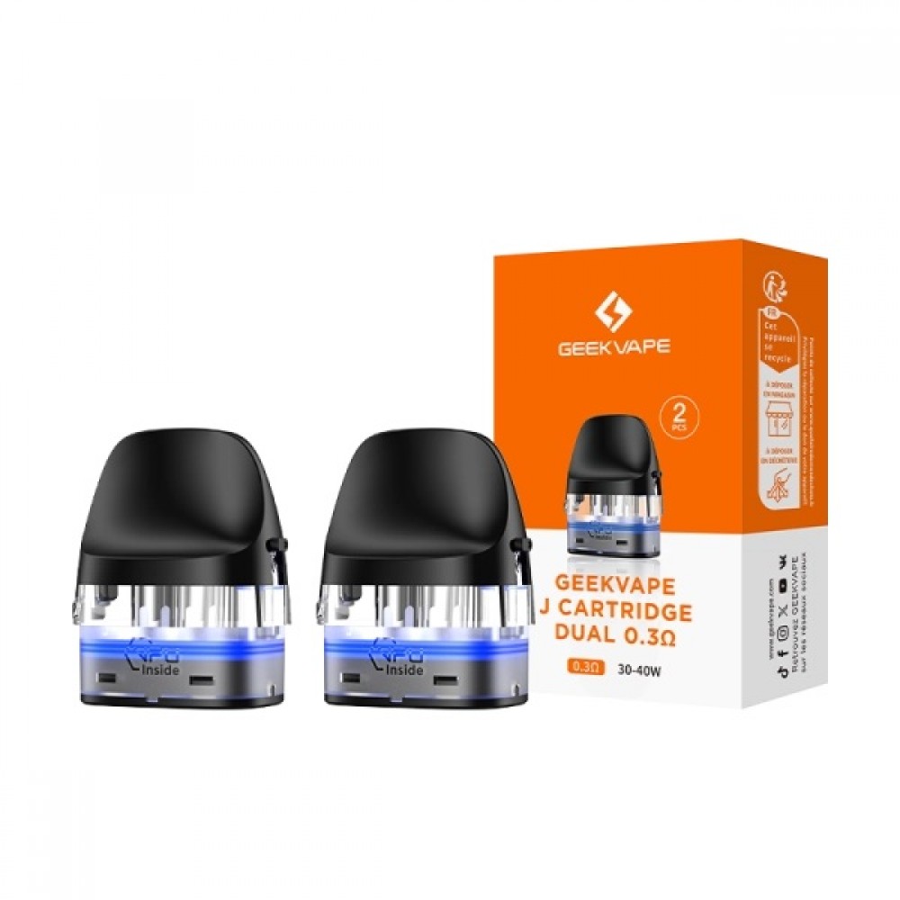 Geekvape J Pod Cartridge 0.3Ω Dual Mesh 5ml 1τμχ Ατμοποιητές