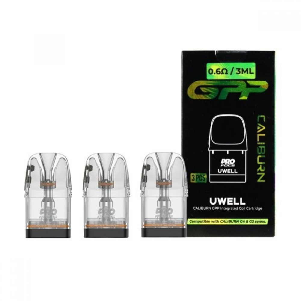 Uwell Caliburn GPP 3ml 0.6Ω Cartridge 1τμχ
