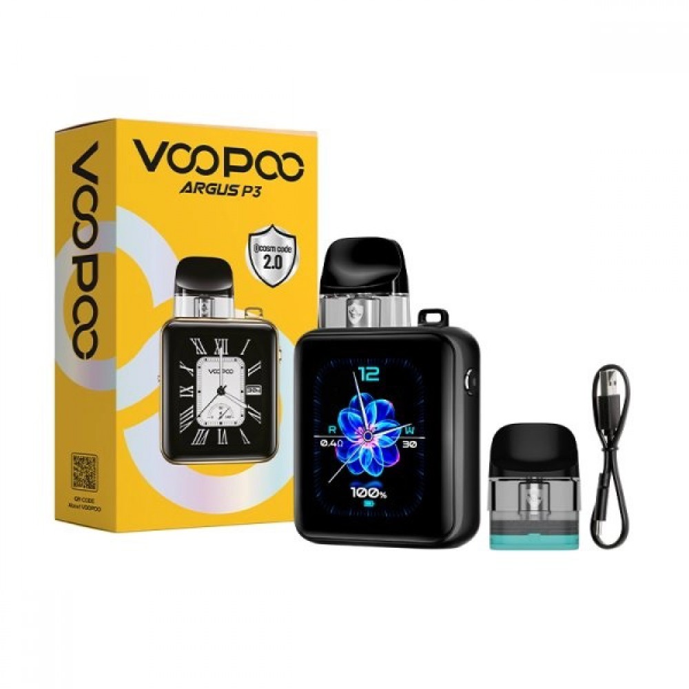 Voopoo Argus P3 Pod Kit Black Leather