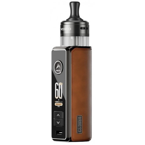 Voopoo Drag S3 5ml 60w 3000mAh Pod Kit Brown