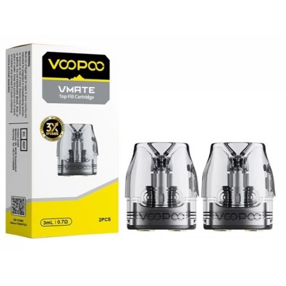 Voopoo Pod tank VMate V3 3ml 0.7ohm Top Fill 1τμχ Ατμοποιητές