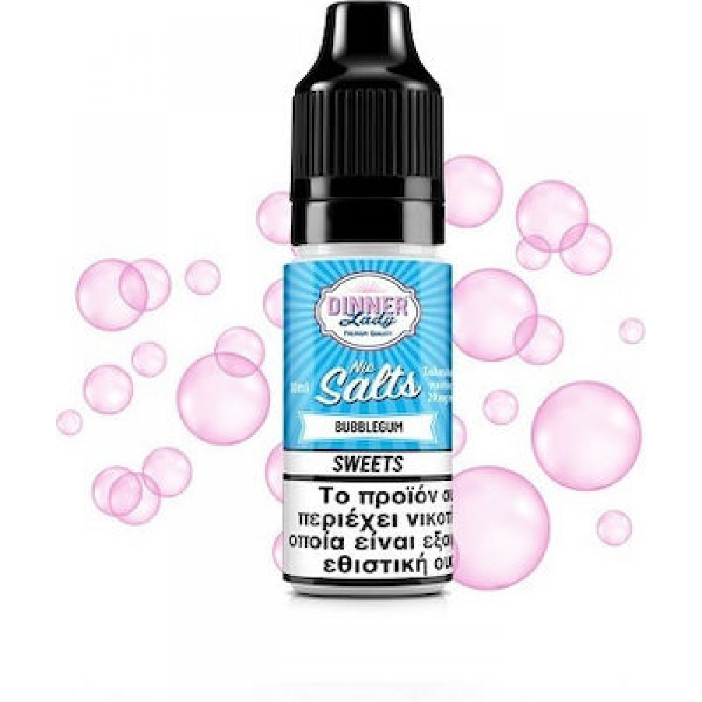 Dinner Lady Salt Bubblegum 20mg 10ml Υγρά Αναπλήρωσης