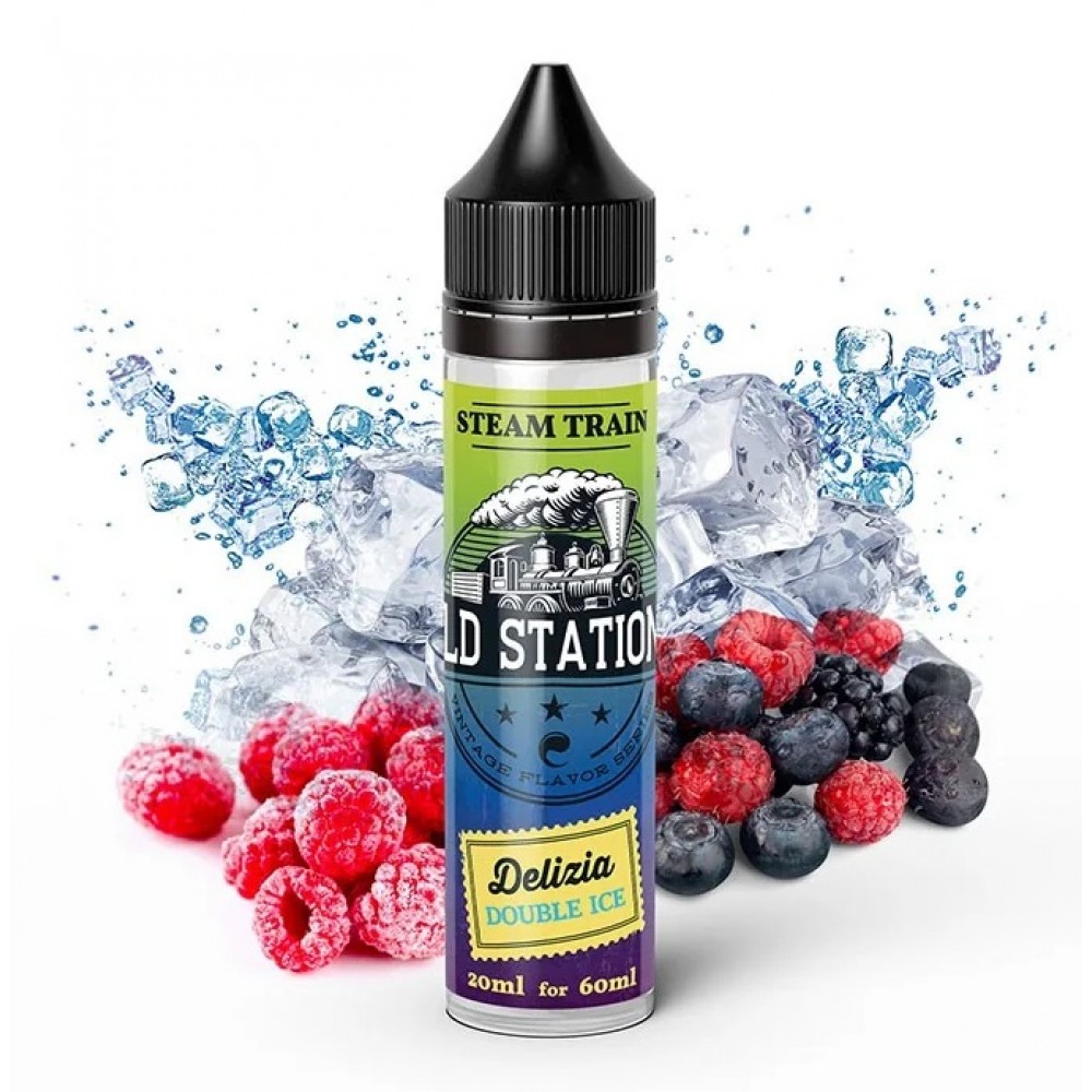 Delizia Double Ice Steamtrain Flavour shot  60ml Flavorshots