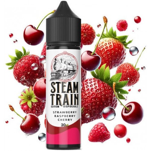 Strawberry Raspberry Cherry Steam Train Disposable Edition Flavour shot 20/60ml