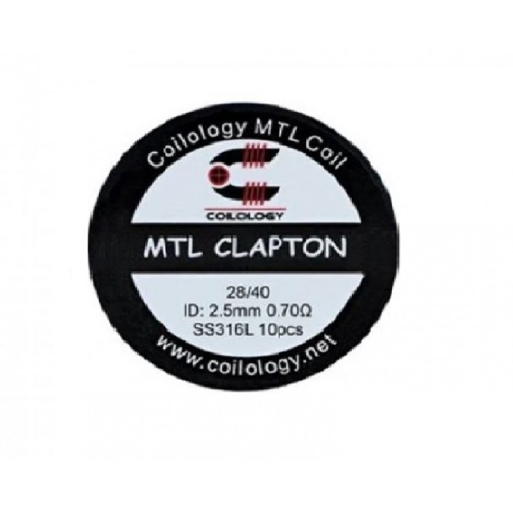 Coilology MTL Clapton Coil SS316L 0.7ohm 10τμχ Πρώτες Ύλες