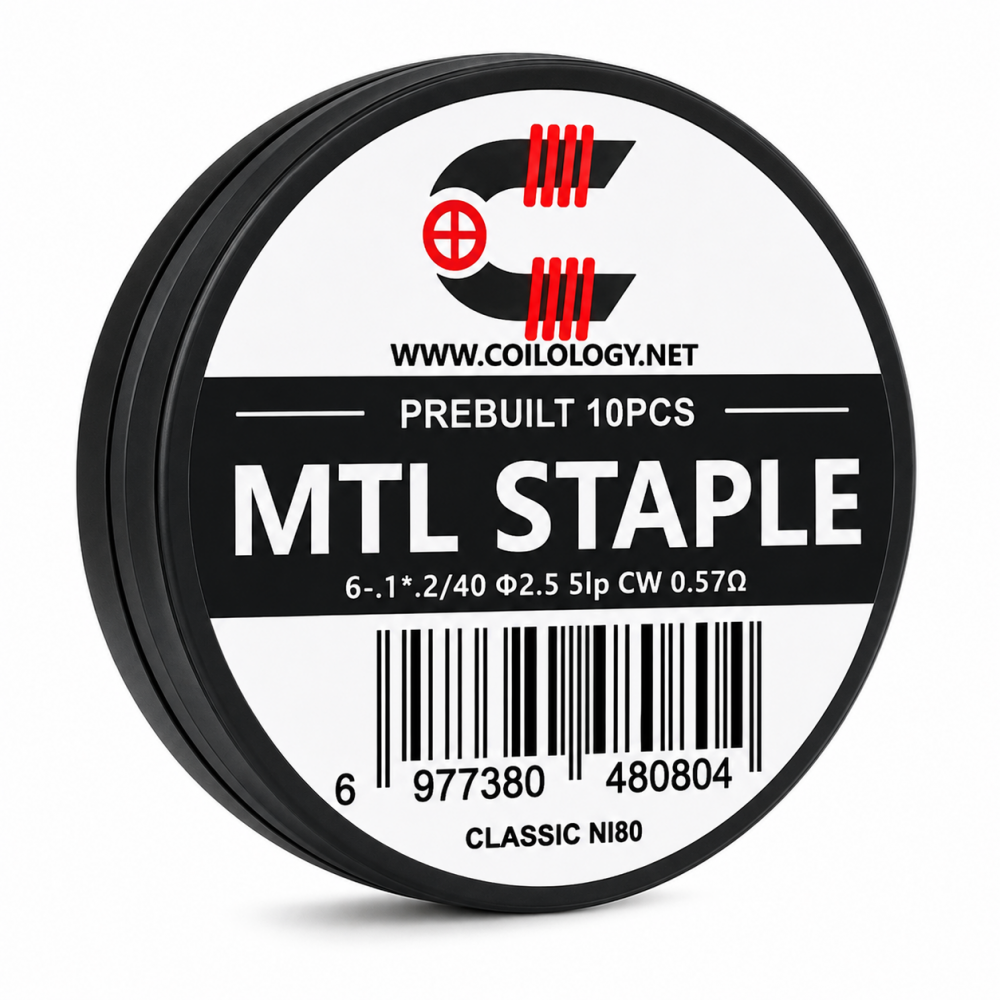 Coilology MTL Staple Prebuilt Coil Ni80 0.57ohm 10τμχ Πρώτες Ύλες
