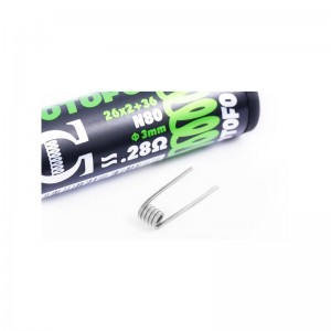 Αντιστάσεις Premade Wotofo Ni80 10Pcs Packet Πρώτες Ύλες