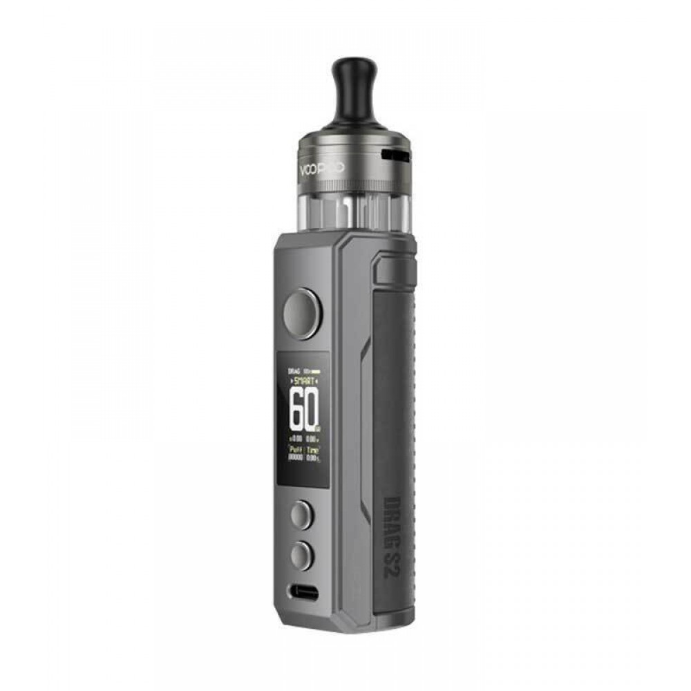 Voopoo Drag S2 Pod 5ml 60W 2500mAh Kit Grey Metal Ηλεκτρονικό Τσιγάρο