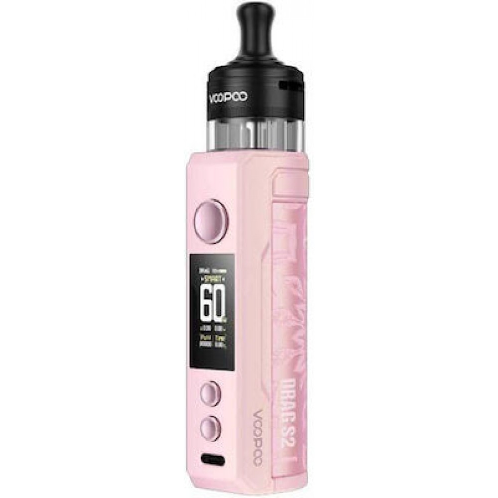 Voopoo Drag S2 Pod 5ml 60W 2500mAh Kit Glow Pink Ηλεκτρονικό Τσιγάρο