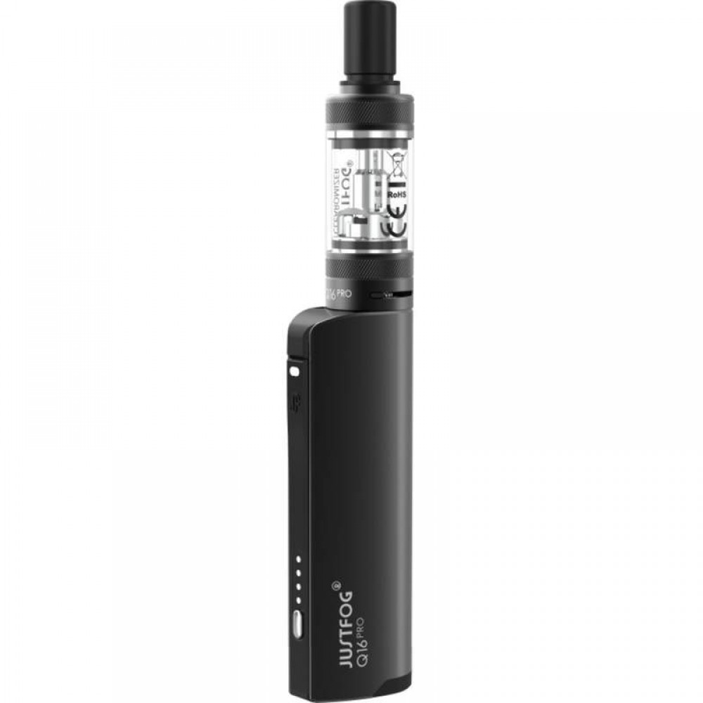 Justfog Q16 Pro 900mah 1.9ml Kit Black Ηλεκτρονικό Τσιγάρο