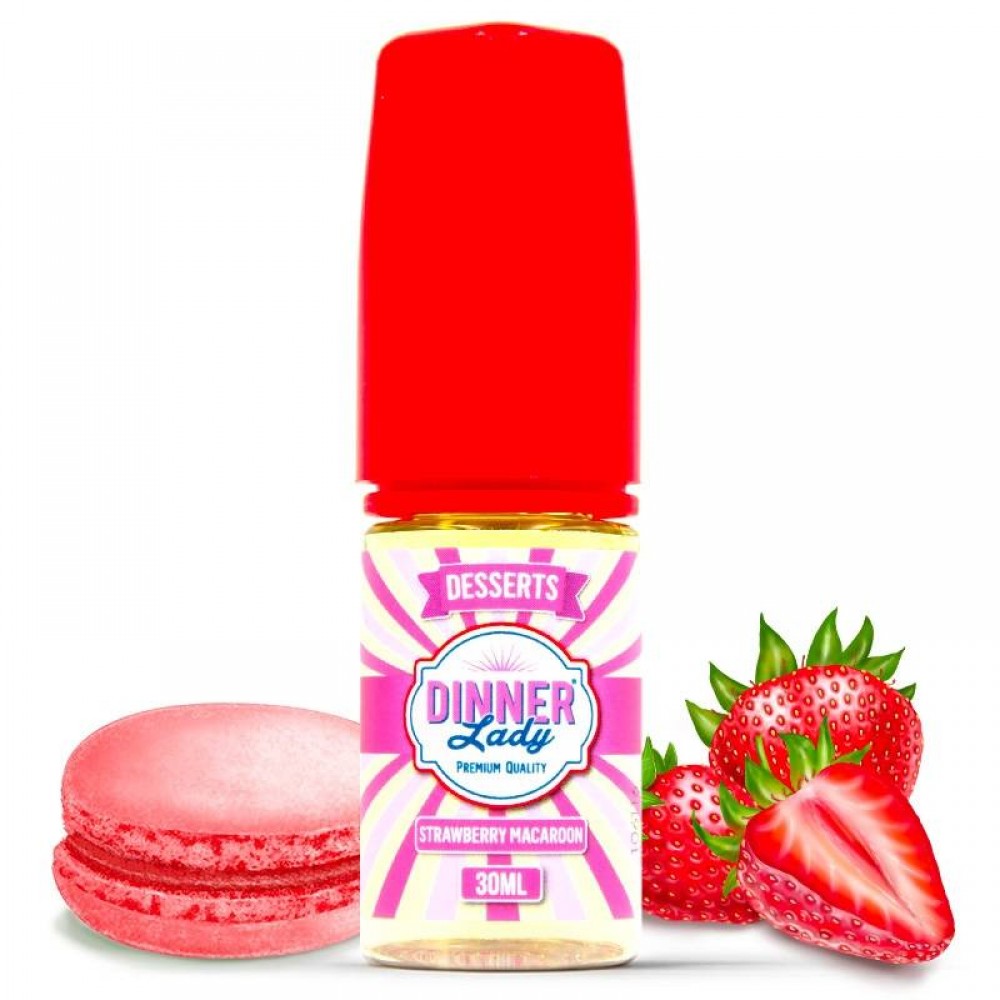 Strawberry Macaroon Flavor Dinner Lady 30ml Πρώτες Ύλες